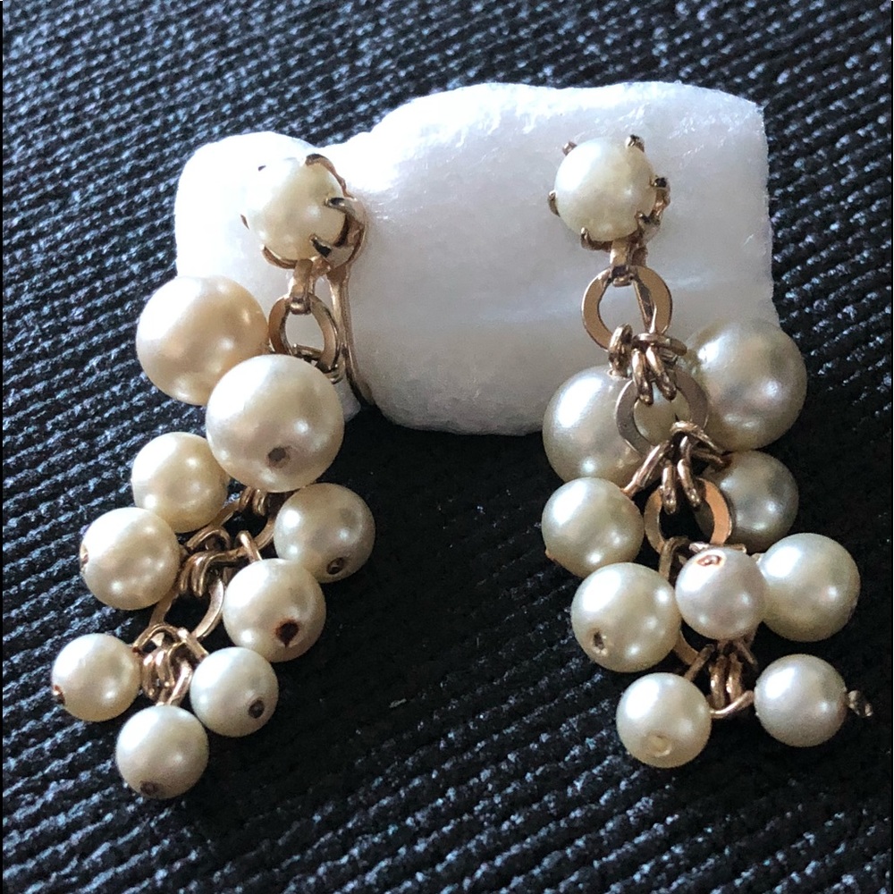Chandelier Vintage clip on Earrings